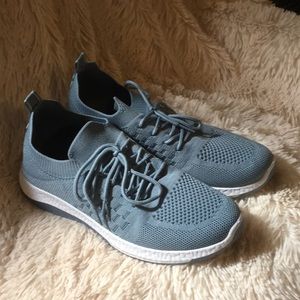 Blue slip on sneaker